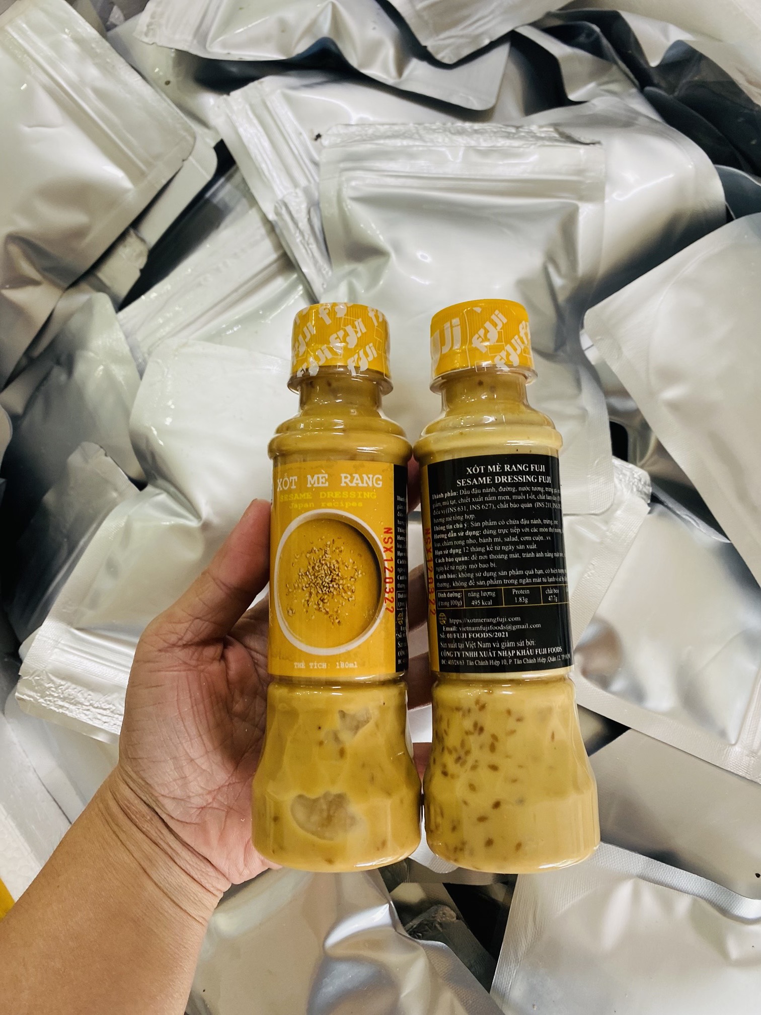 [GIAO NHANH 2H HCM] Giá Sỉ 1 Chai Sốt Mè Rang