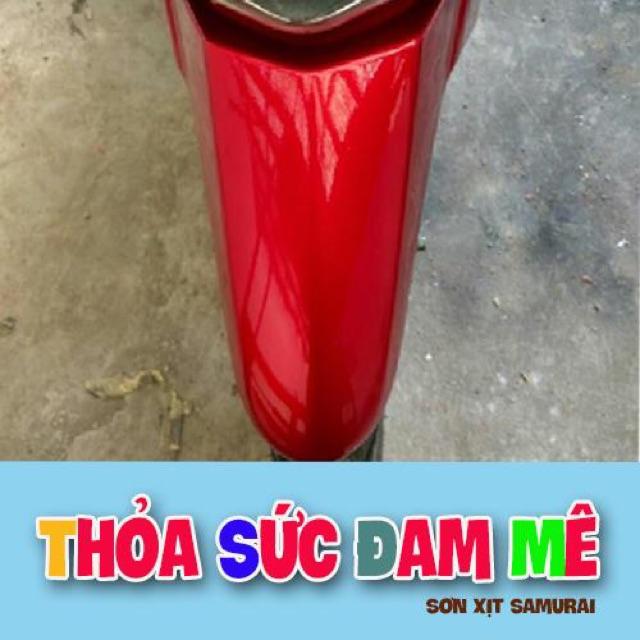 Samurai H138 - Sơn xịt màu đỏ candy _ Red R4L rực Honda