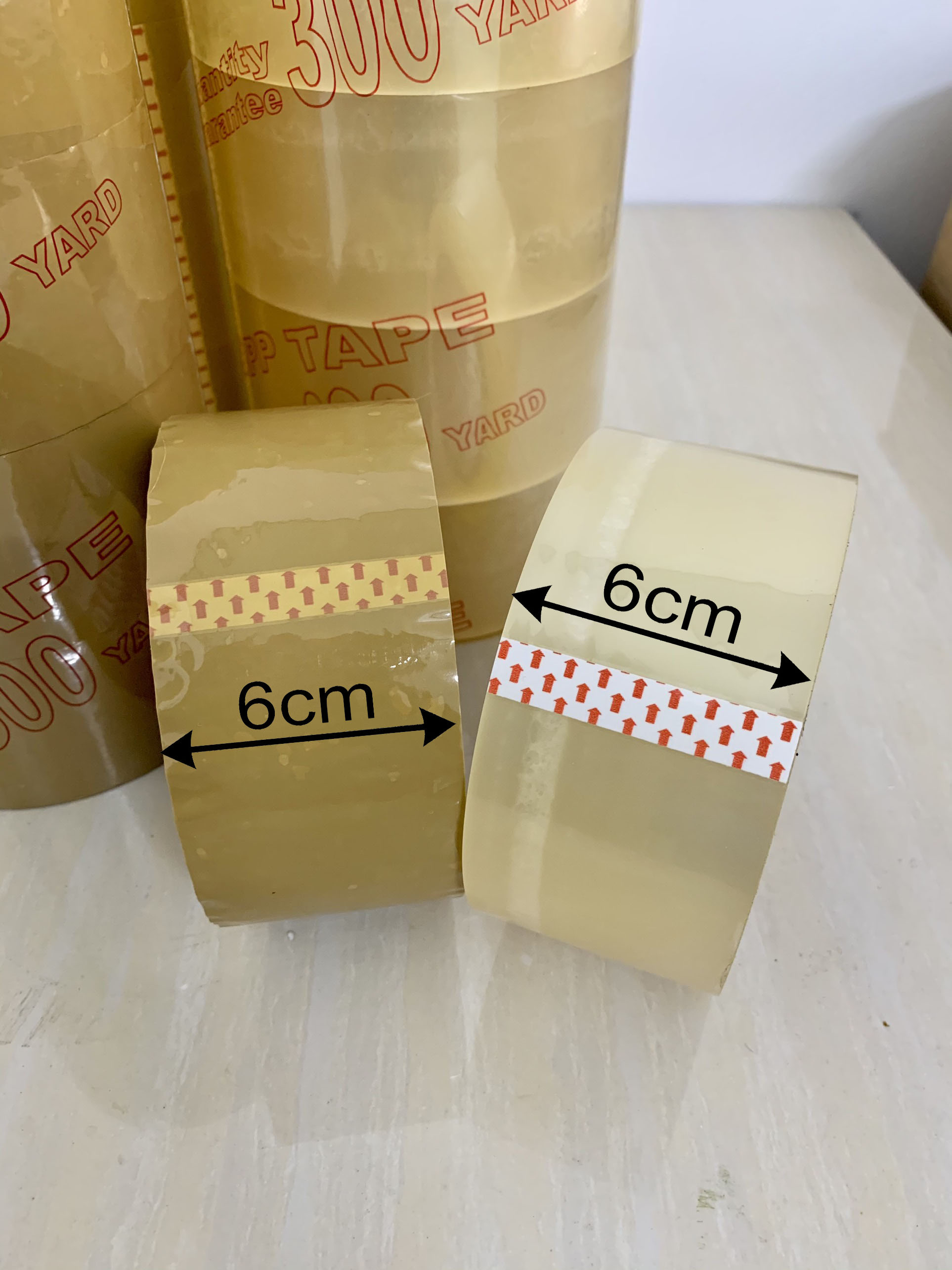 Cuộn băng keo gói hàng loại 300 Yard bản rộng 6cm sg52w BL79