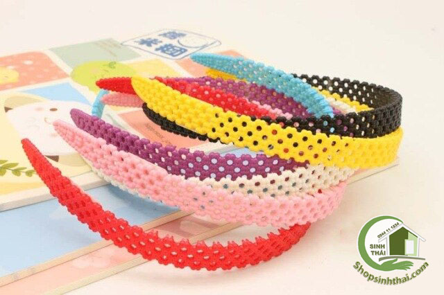 Bờm tóc - chặn tóc Hàn Quốc bản to bằng nhựa - giao màu ngẫu nhiên