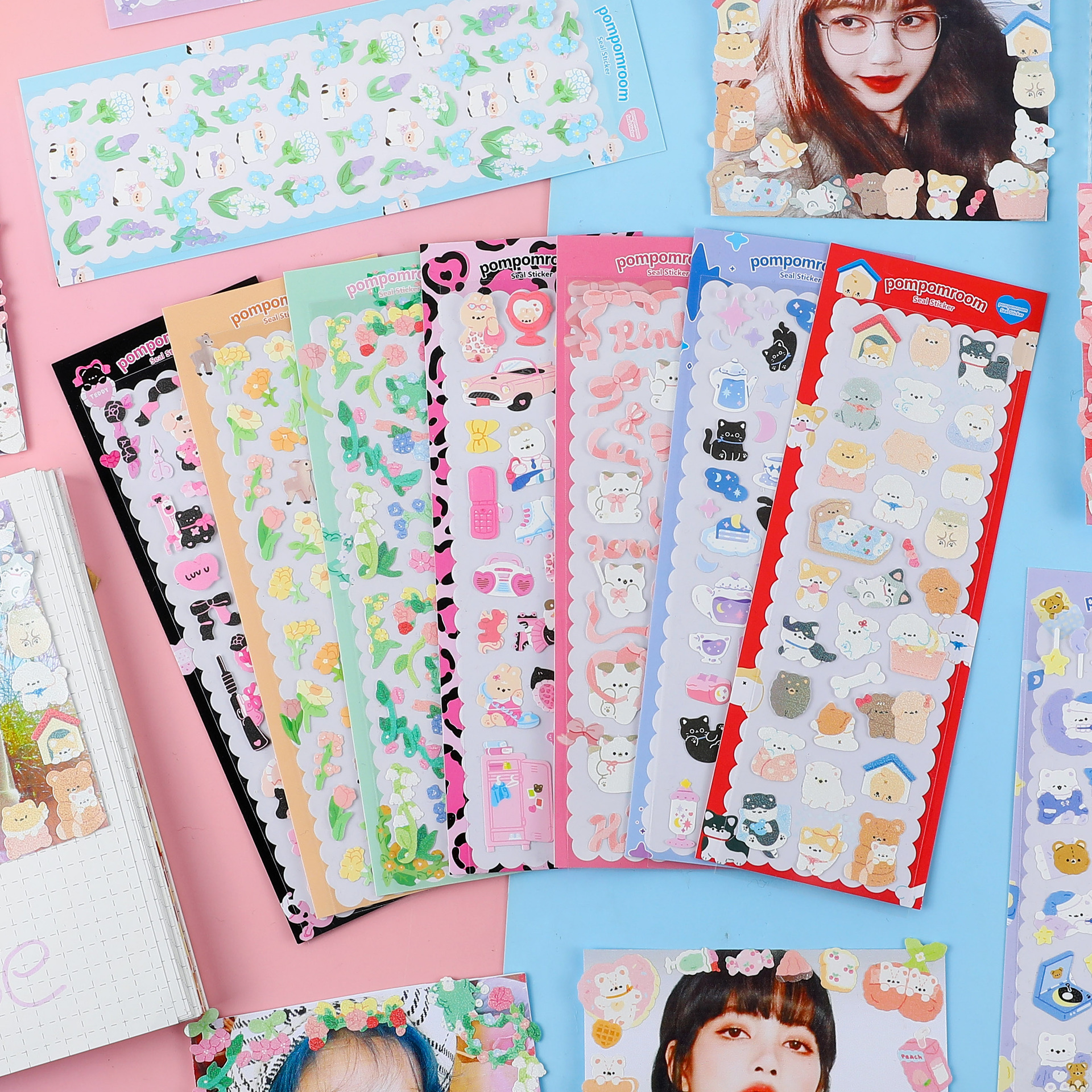 Set 10 sticker dễ thương