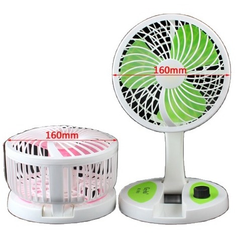 (Bundled wire charger) Volume fan power size to fold compact have led KC 5811, fan electric charge folding compact good quality-fan rechargeable electric multifunction 2 in 1-fan and LED lamp-fan charging volume enclosed power lamp-Quat SAC-Quat table