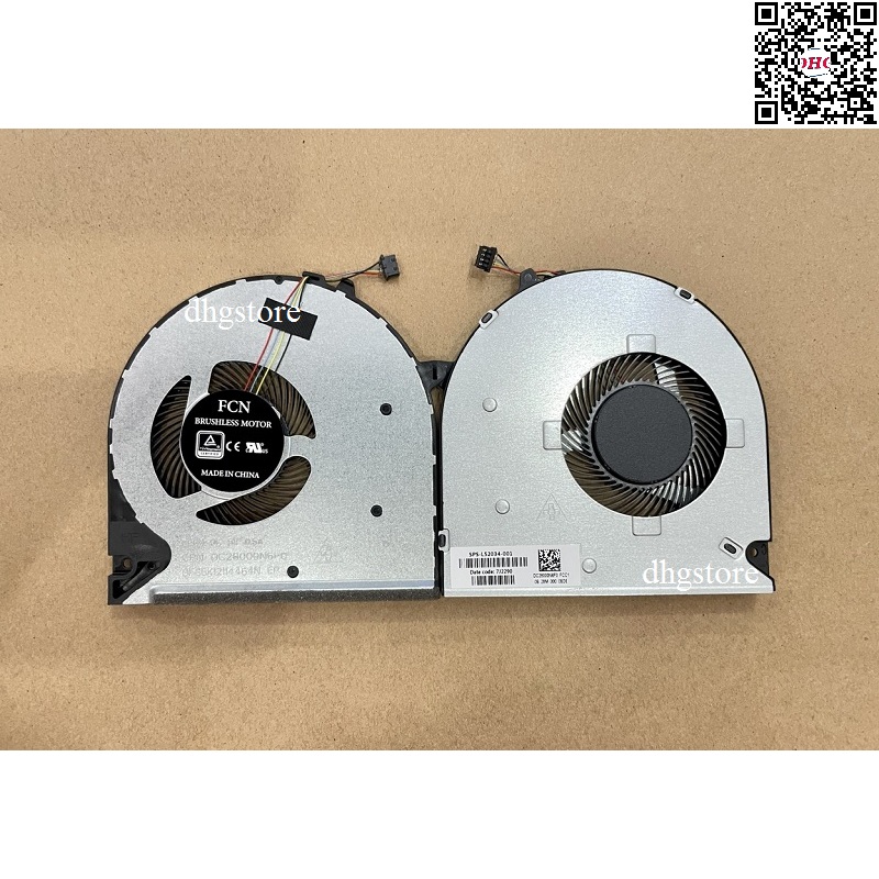 Hp pavilion 15-du 15-dw 15-dw 15s-du 15s-dw 15s-15s-dy 15s-gr 15s-gy 15s-gu, 250 leng, 255 leng laptop cpu fan