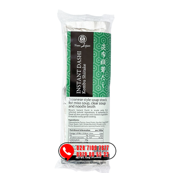 Bột Nêm Shiiteka Dashi - Bột Nêm Nấm - Dây (100gram)