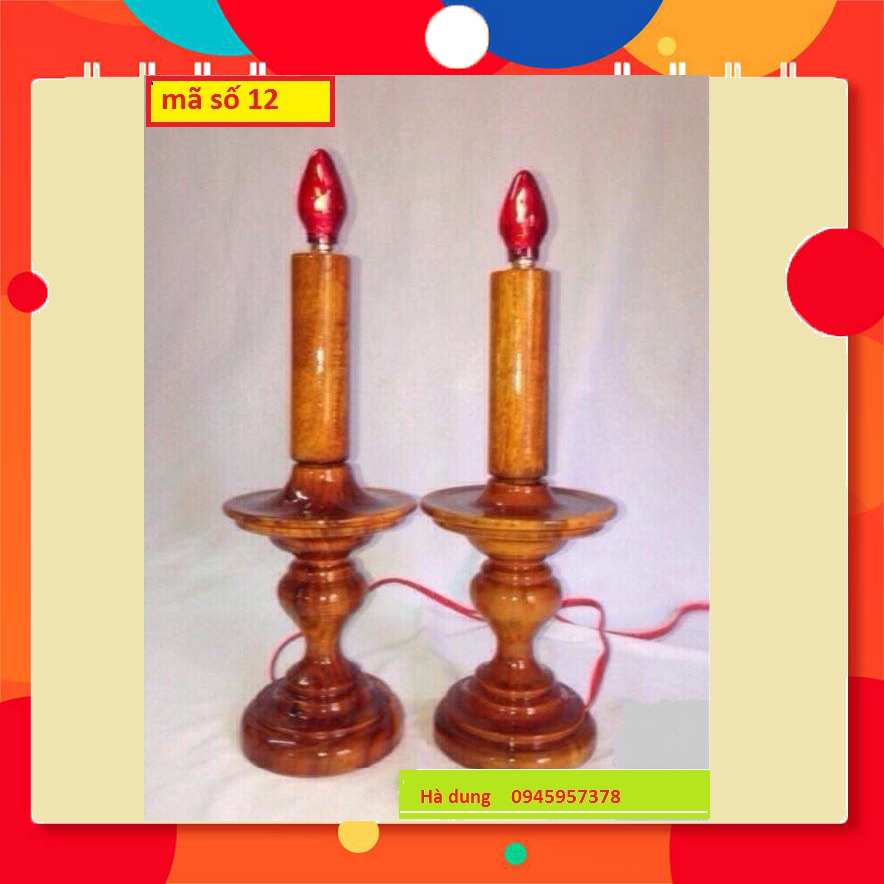 ĐÈN BÀN THỜ ĐIỆN THỜ CÚNG GIA TIÊN TRANG TRÍ BÀN THỜ ÔNG BÀ CHẤT LIÊU GỖ TRÀM ĐÈN DÙNG ĐIỆN - MS 12 -HẠNH DUNG STORE