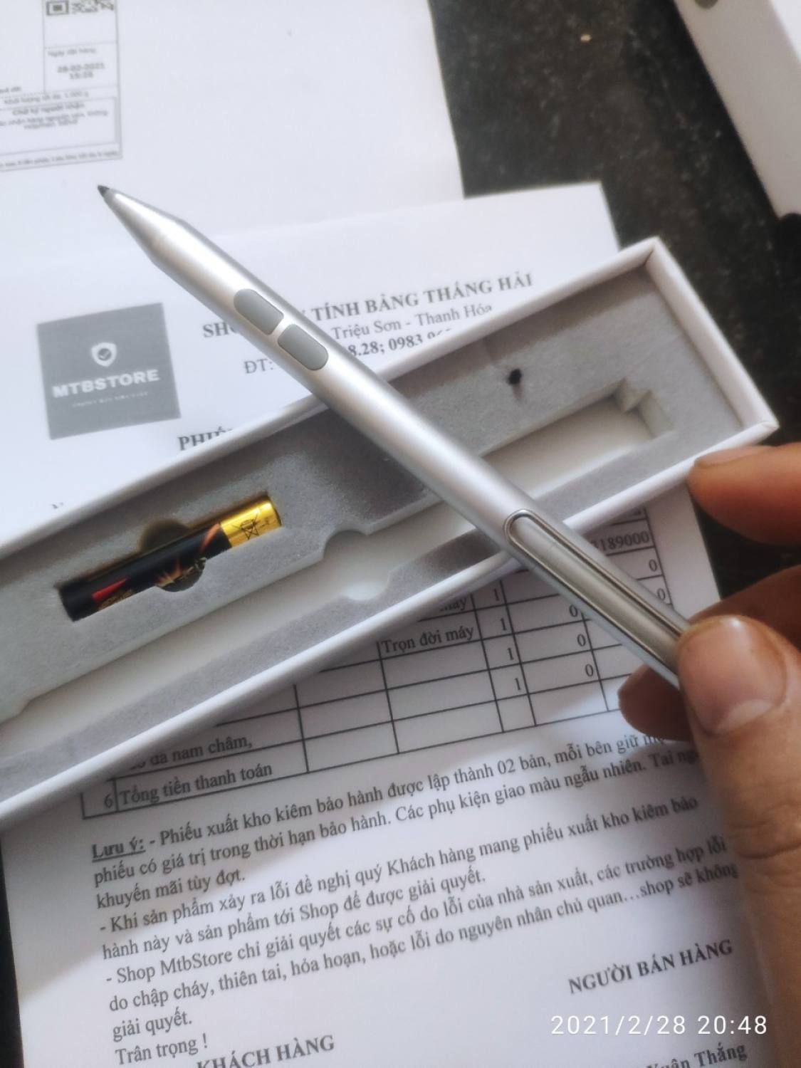 Bút Surface Smart Stylus Pen cho Microsoft Surface 3 Pro 5,4,3, Go, Book, Laptop(mới 100% không phải chính hãng)