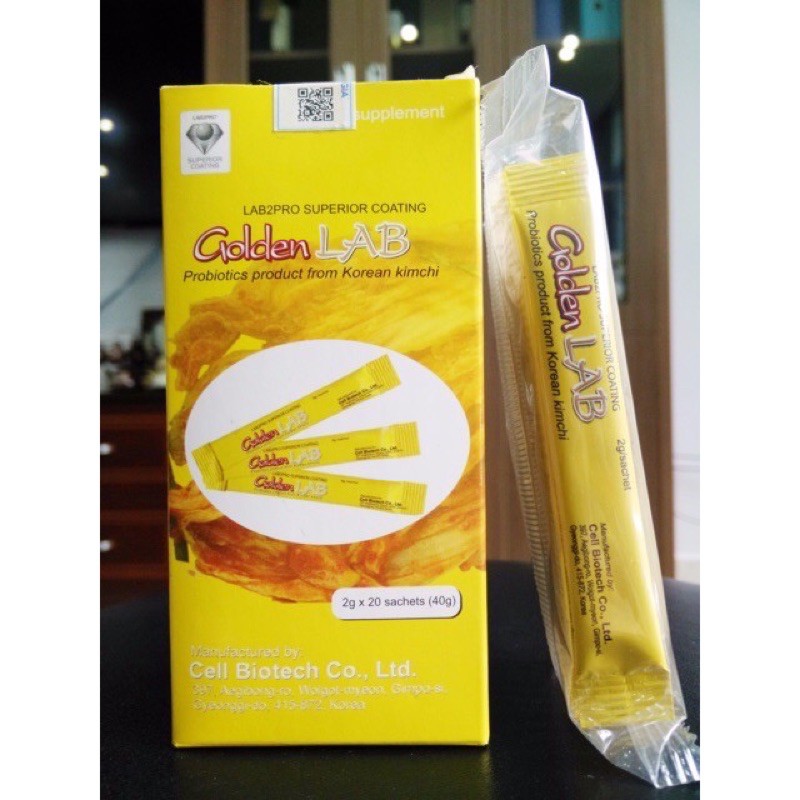 Men vi sinh Golden Lab - Hộp 20 gói