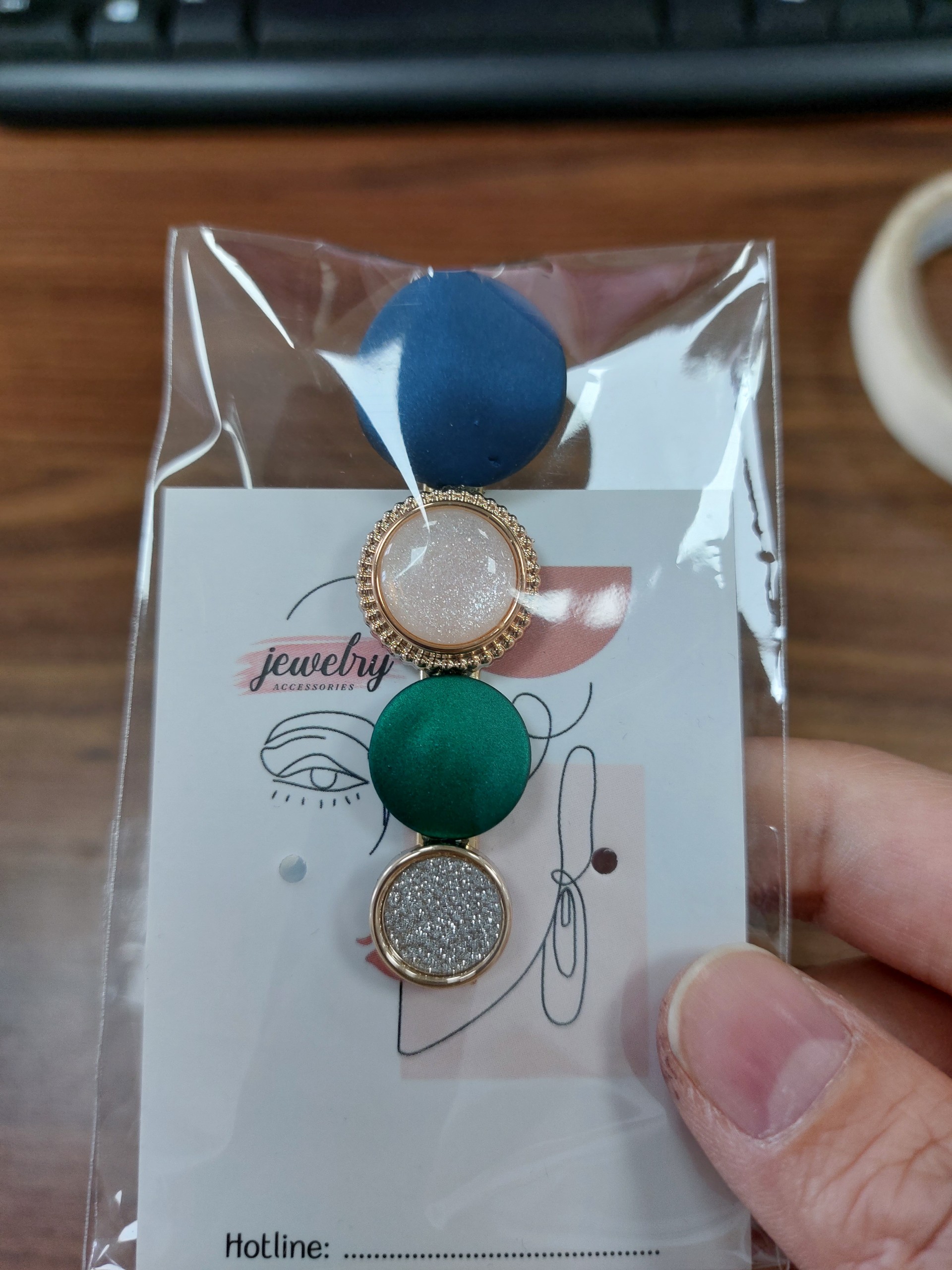 Kẹp Tóc Đính Đá Phong Cách Retro Sang Trọng