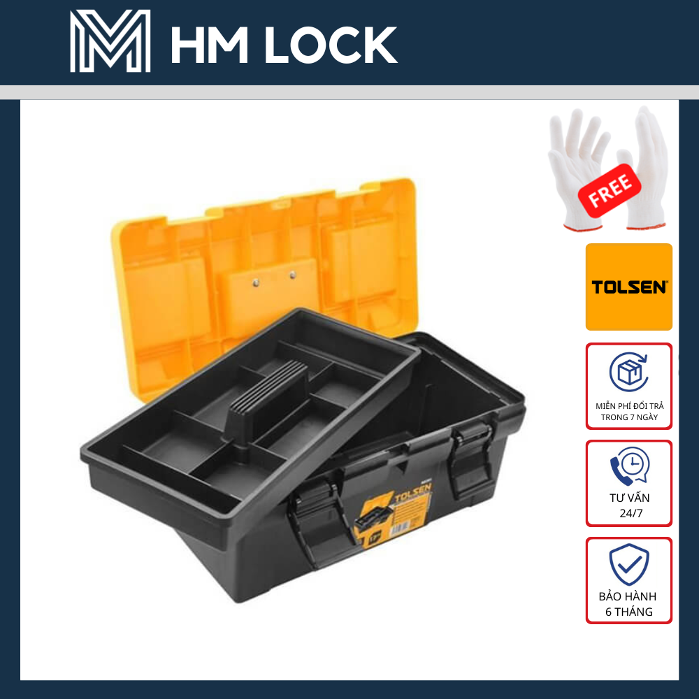 THÙNG ĐỒ NGHỀ LỚN TOLSEN 80201 - HÀNG CHÍNH HÃNG - HM LOCK