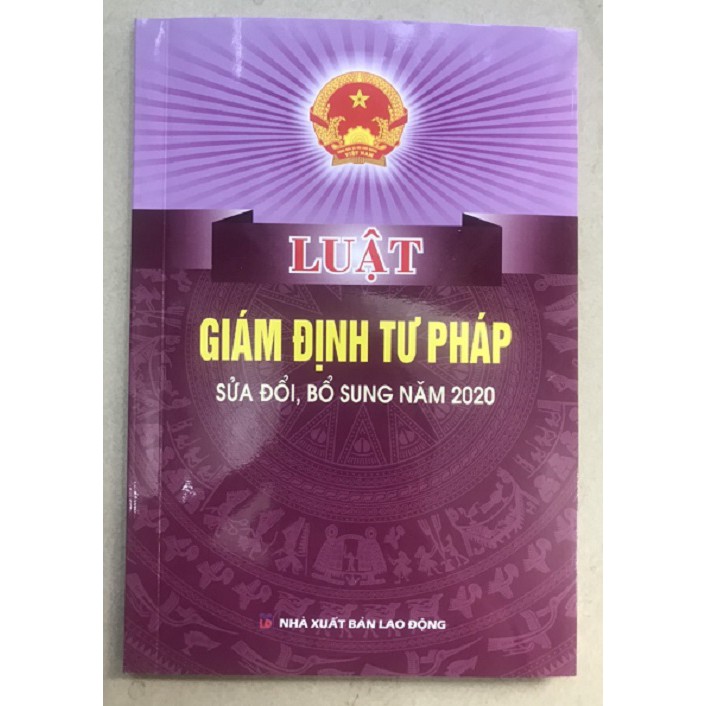 Sách Luật Giám Định Tư Pháp (Nhà Sách Pháp Luật)