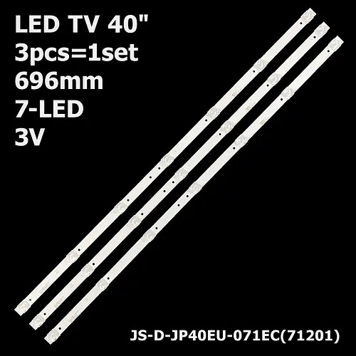 Asanzo 40S890 – Bộ 3 thanh 7 led 3V cho tivi Asanzo 40 inch và các dòng tương tự