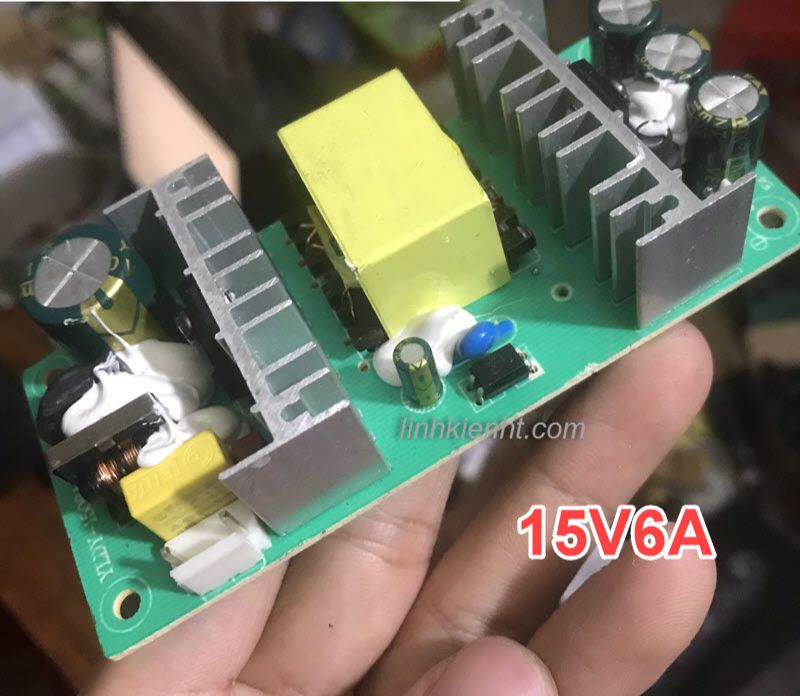 Linh kiện mạch nguồn loa kéo 15v6a 15v 6a mới nguồn loa kéo 15v