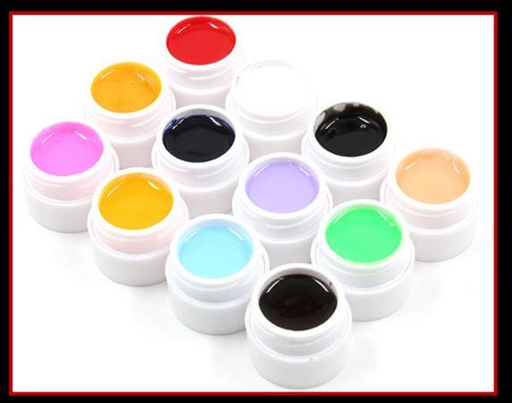 Set 12 màu gel vẽ tạo loang trang trí móng