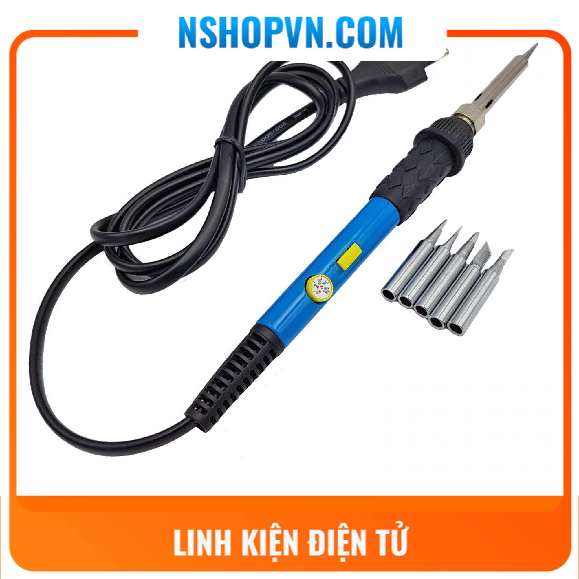 Mỏ hàn điều chỉnh nhiệt độ 936 60W kèm 5 mũi hàn