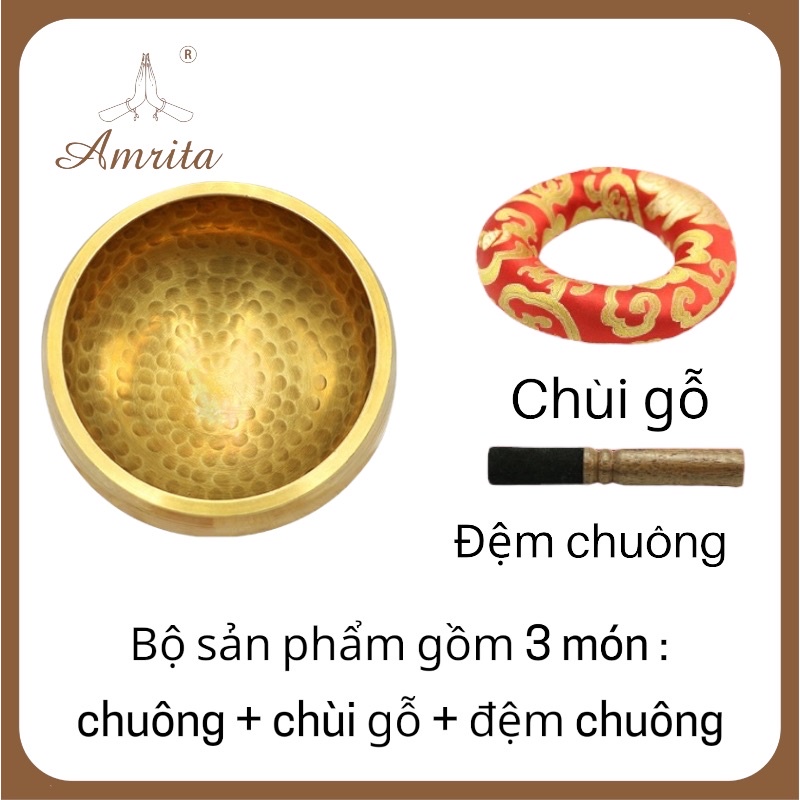 Chuông xoay Nepal -singing bolws - fullmoon -chuông xoay fullmoon -chuông xoay Tây Tạng Amrita - bát hát - chuông đồng