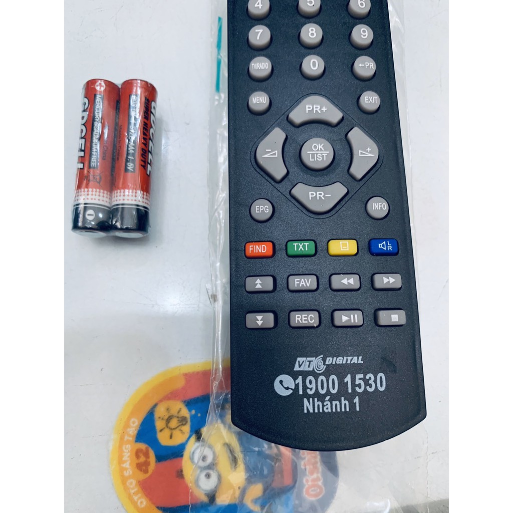 Remote điều khiển đầu thu VTC kỹ thuật số KTS