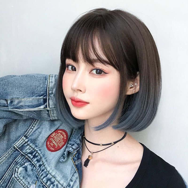 Tóc giả nữ cả đầu 🦞🦞 Tóc giả víc cúp ngang vai omber