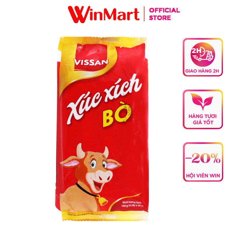 [Siêu thị WinMart] -  Xúc xích bò Vissan gói 160g