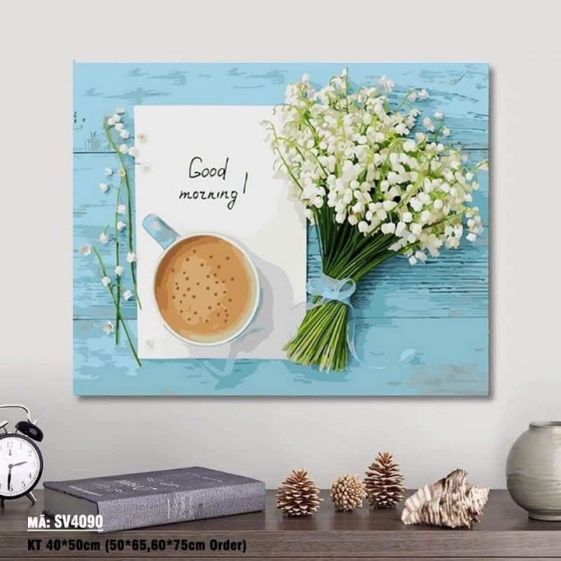 Tranh sơn dầu số hóa rẻ,đẹp, Tặng khăn- đã căng khung 40 x 50cm –có sẵn–đủ màu, cọ,đinh, dầu bóng, Tranh tự tô màu theo số,tranh phong cảnh đẹp-Tranh nàng thơ-tranh động vật đẹp,tranh hoa đẹp-Tranh Phật – Moonshop