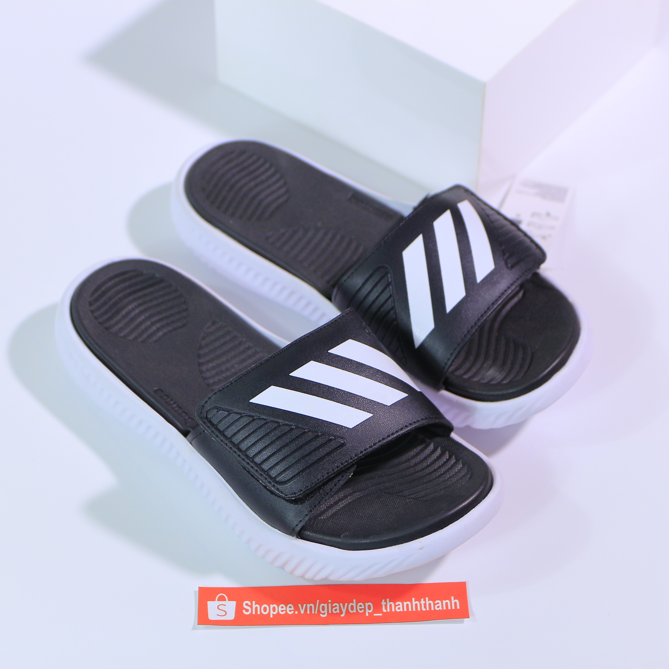 dép alpha.bounce nam 3 màu xám, đen, trắng