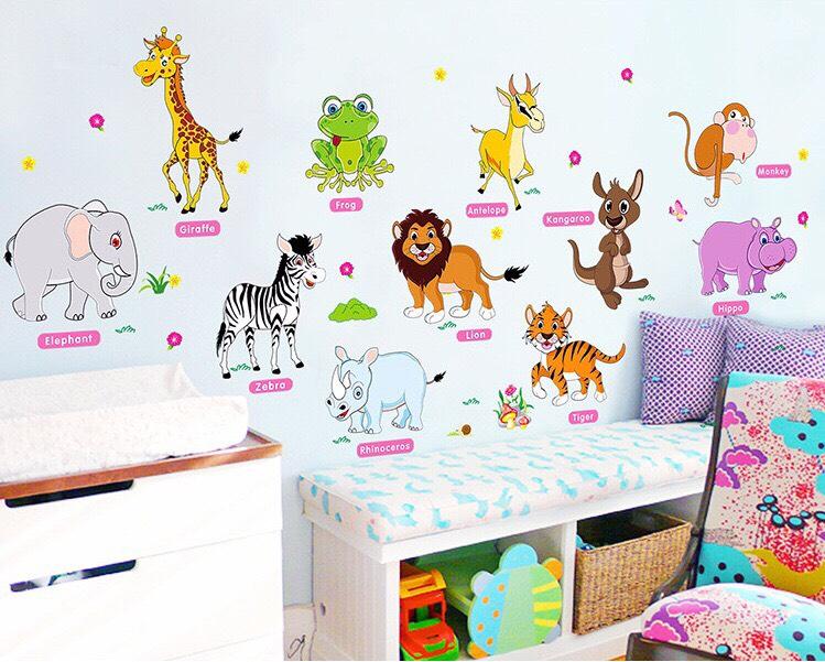 [HCM]Decal dán tường hình thú
