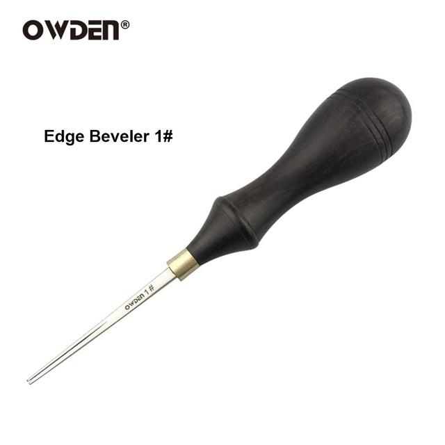 OWDEN Leather Edge Beveler Tool Leathercraft Skiving Tool for Hand Leather Sharpness Professional Chamfering Edge Beveler ELEGANT
