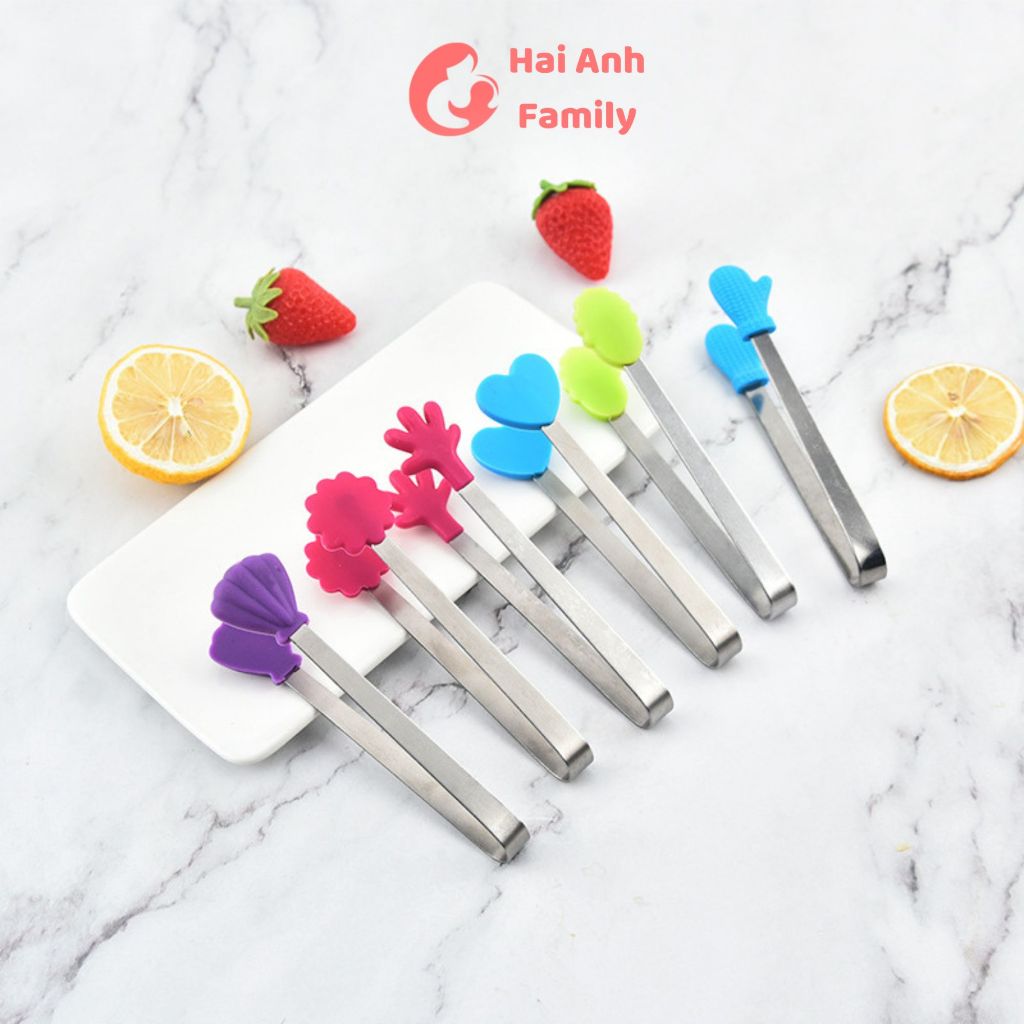 Kẹp gặp thức ăn mini cho bé ăn dặm (được chọn mẫu)