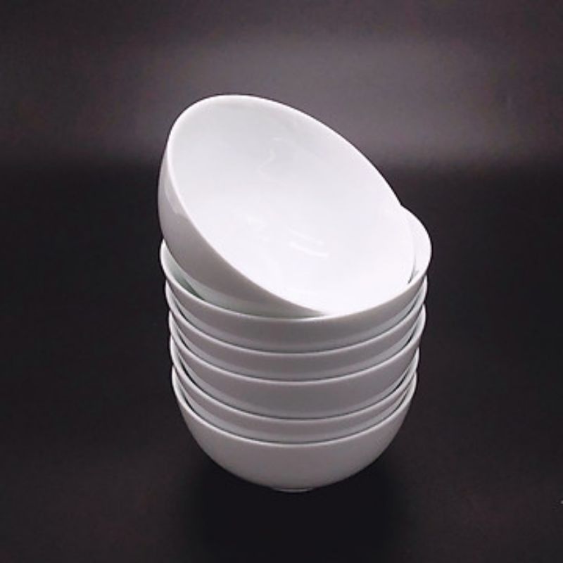 Set 10 chiếc bát ăn cơm sứ trắng LOHACO