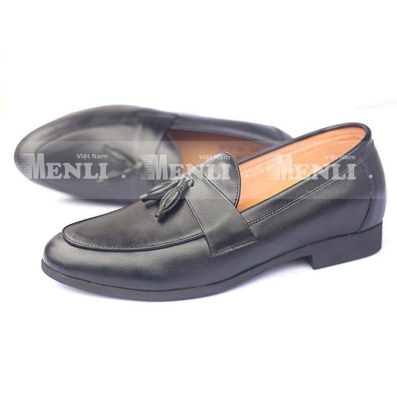 [DA BÒ] Giày da thật MENLI TCLZ19 tăng chiều cao 6.5cm