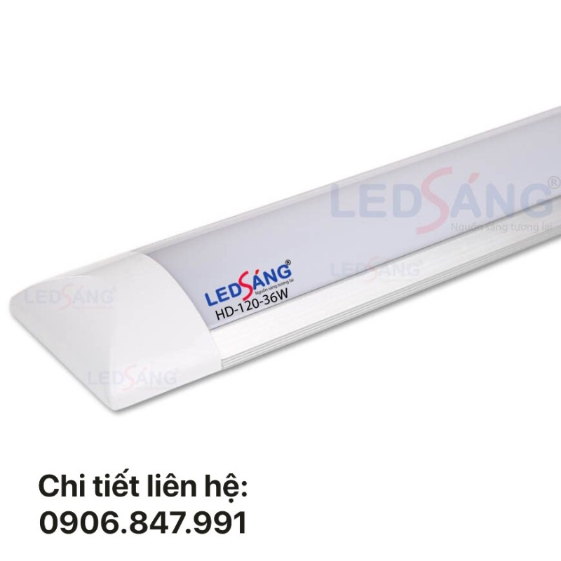 [HCM]Đèn tuýp LED bán nguyệt đôi chống bụi 1m2 HD-120 - 40W/60W