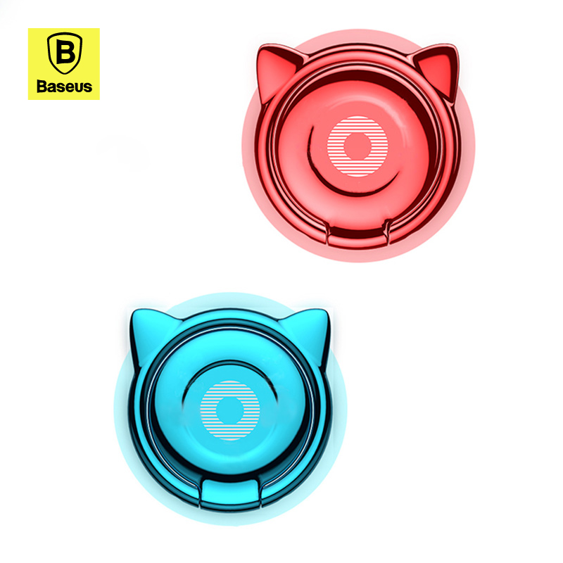 Giá đỡ hít điện thoại iring cao cấp Cute Cat Ear Ring