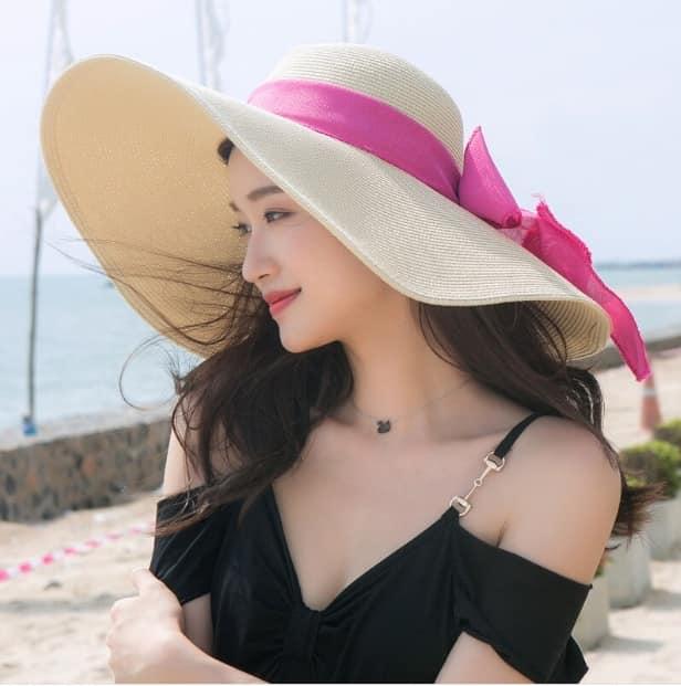 [HCM]mũ nón cói rộng vành đi biển đẹp