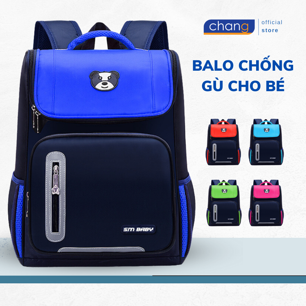 Hoàn tiền 15% - balo học sinh balo chống gù cho bé không thấm ướt nhiều ngăn thông minh sm baby