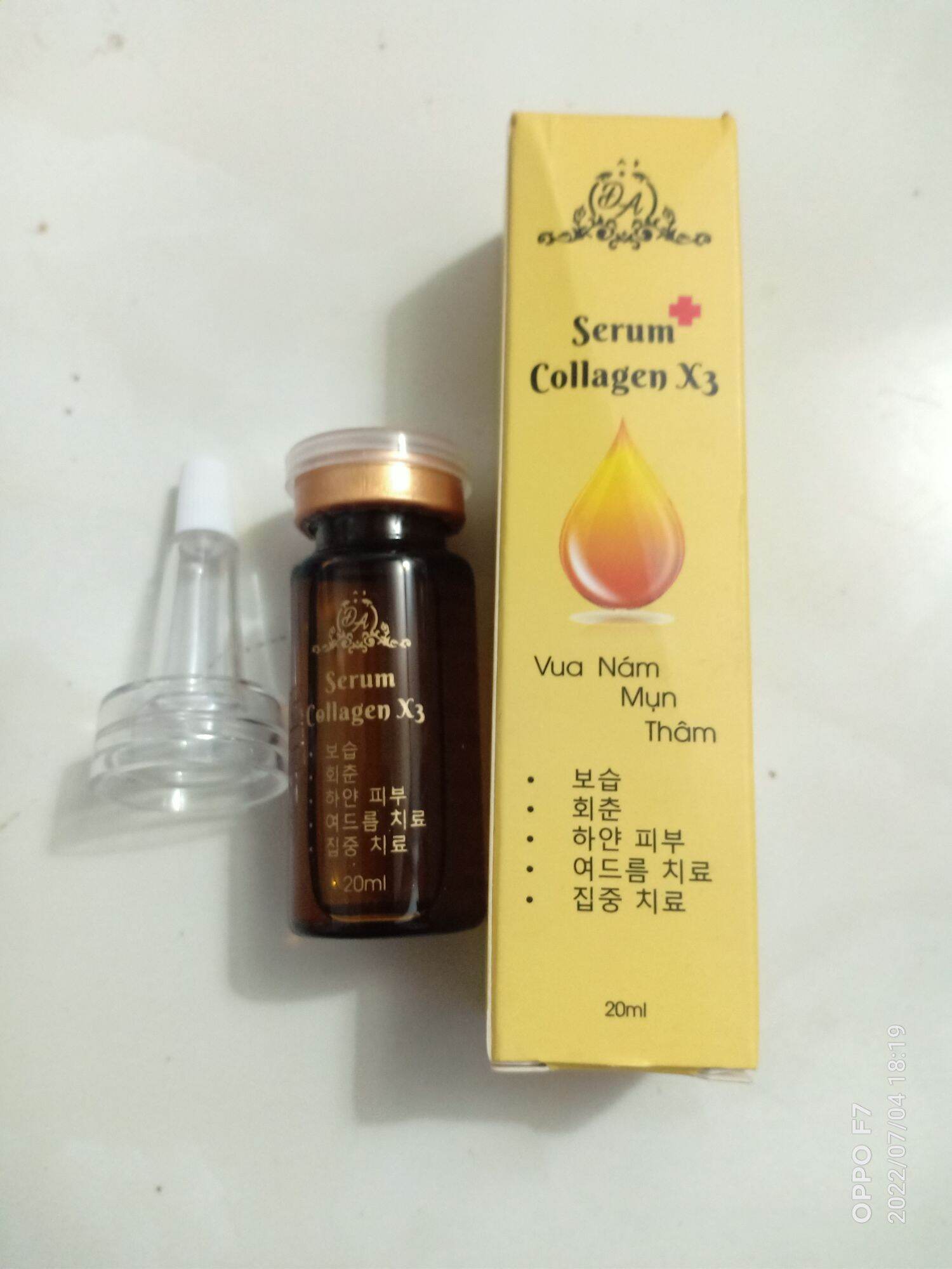 serum collagen x3 nám, mụn thâm