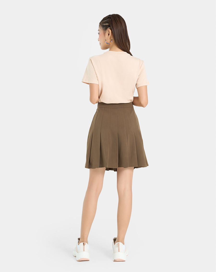Chân Váy Mini Nữ Thời Trang JUNO Xếp Ly JNVLU012