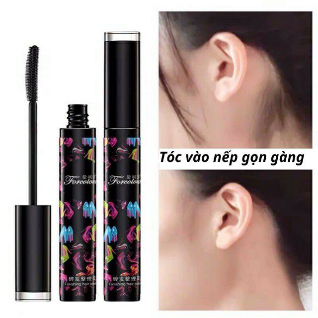 Chải tóc Mascara tạo kiểu tóc đẹp, vuốt tóc con gọn vào nếp