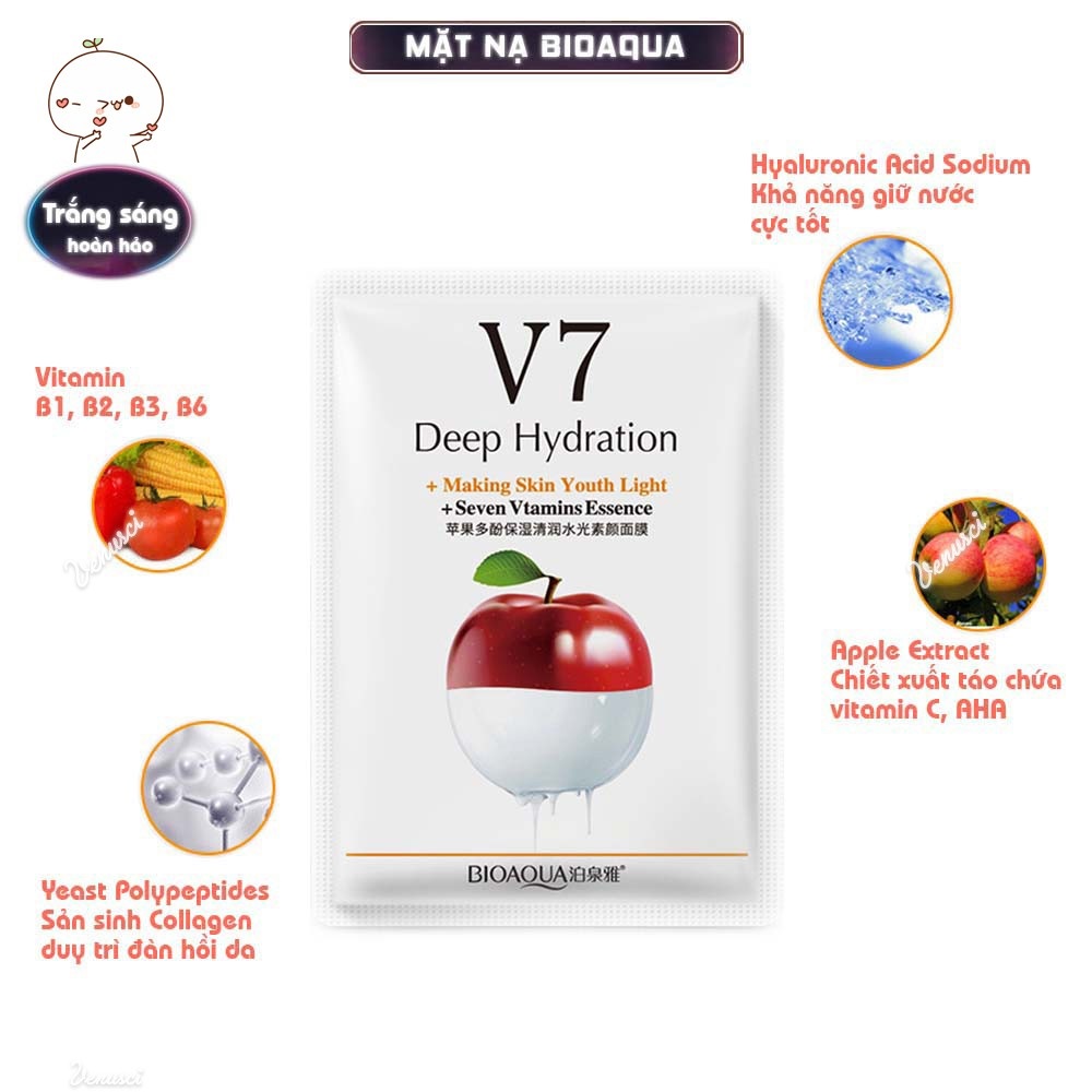 Mặt Nạ Dưỡng Da BIOAQUA V7 Toning Mask