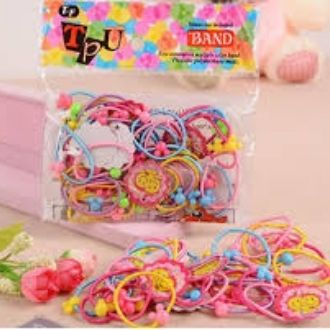 Túi 50 Chun Buộc Tóc Xinh Xắn Cho Bé