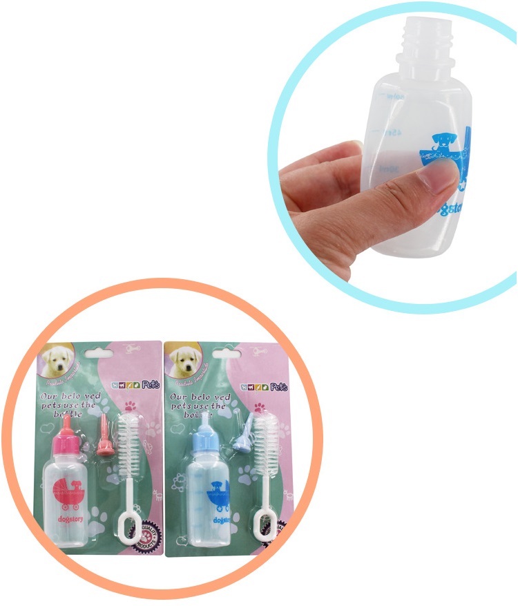 Hanpet- Bình bú bình sữa bình ti cho chó mèo con (3 loại)