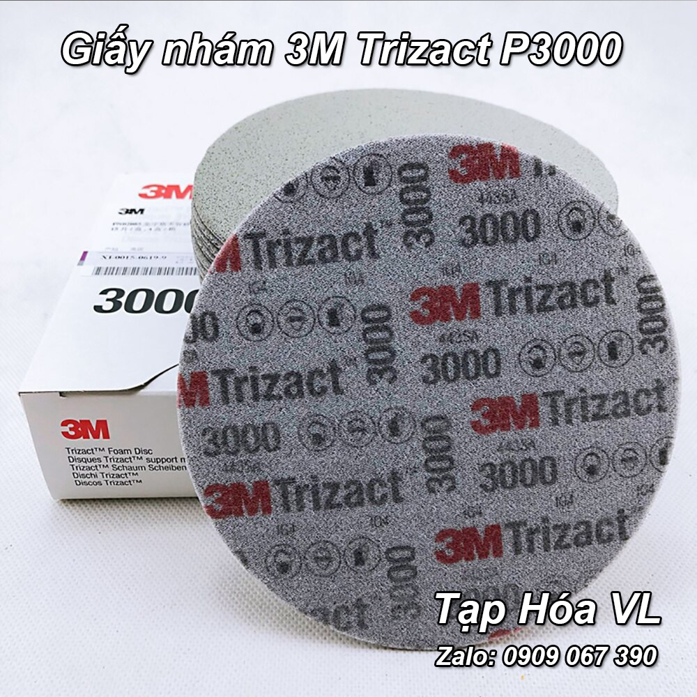 Combo 5 tờ Giấy nhám đánh bóng siêu mịn 3M Trizact P3000