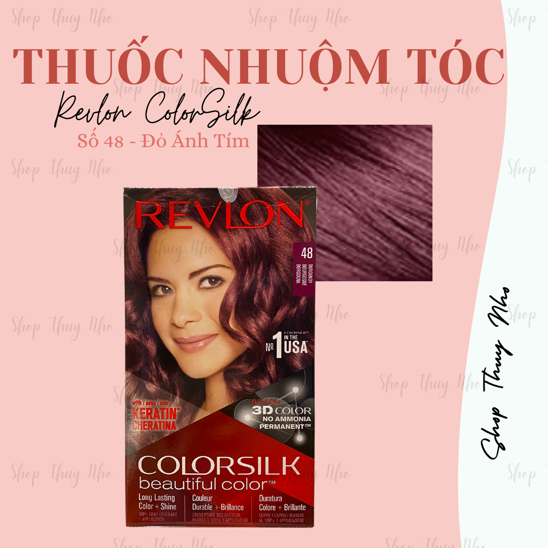 Thuốc nhuộm tóc Revlon Colorsilk số 48 (Burgundy - Đỏ Ánh Tím)