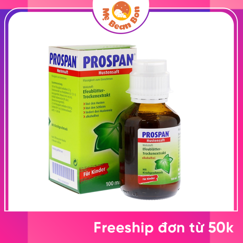 Siro ho Prospan Đức chai 100ml cho bé từ 1 tháng tuổi
