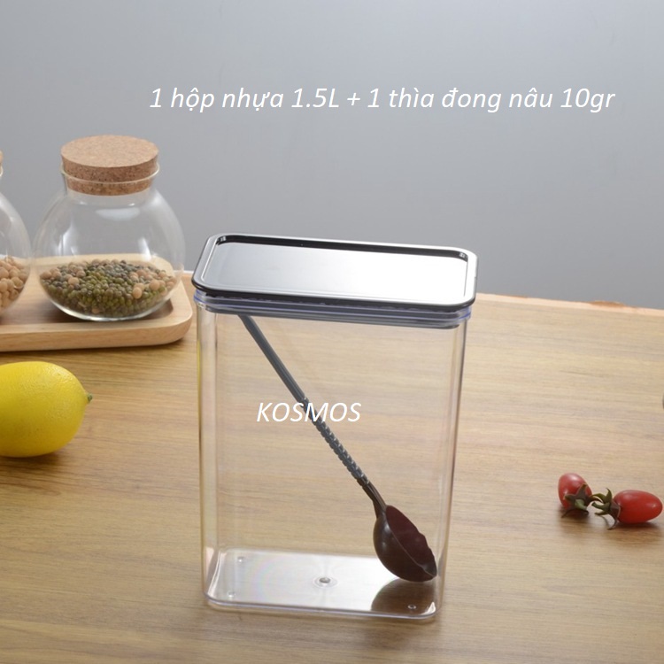 Hộp Nhựa Đựng Bột, Hạt, Cà Phê