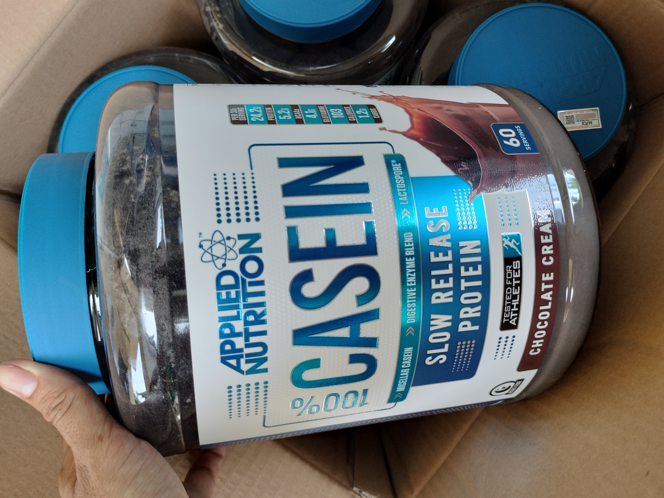 Whey ban đêm CASEIN 60 Servings Applied Nutrition - Whey hấp thụ chậm CASEIN APPLIED NUTRITION