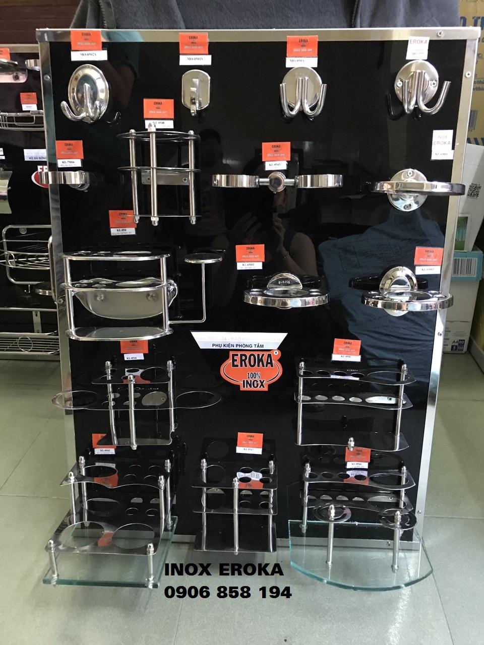 [HCM]MÓC ÁO INOX EROKA - MÓC TREO ĐỒ - MÓC 3 ĐÔI - MO-048