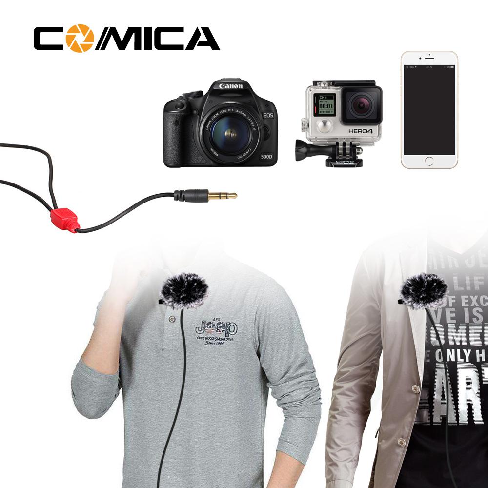 Micro gài áo cho Camera, Gopro, Smartphone - Comica CVM-D02 (2 míc)