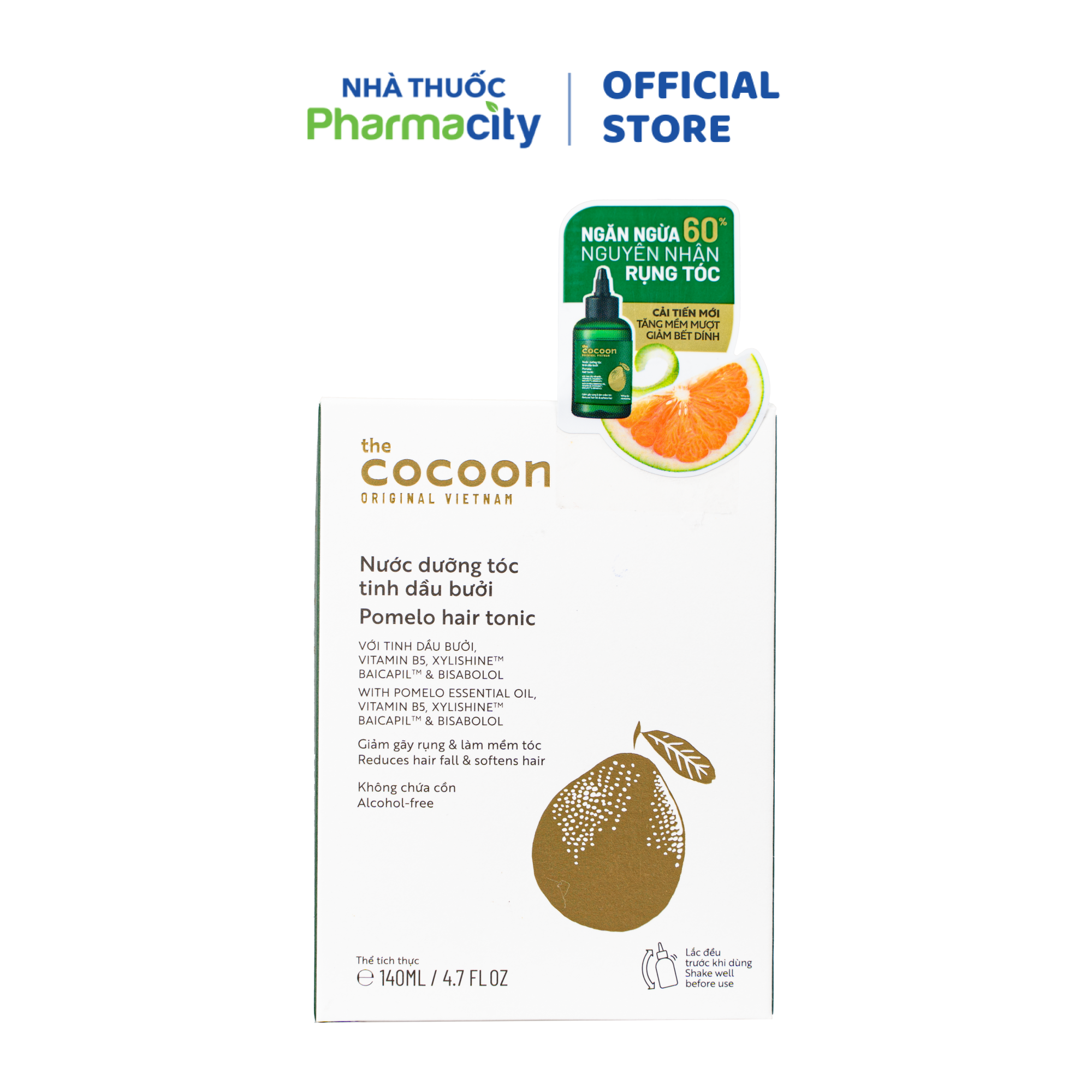 Nước dưỡng tóc tinh dầu bưởi Cocoon (140ml)