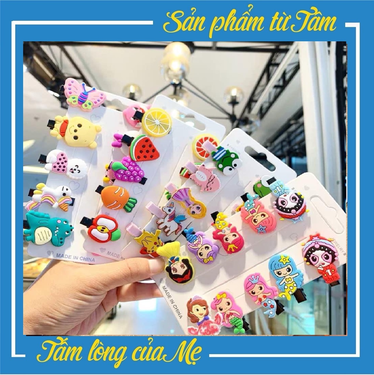 Set 10 cặp tóc dễ thương - dùng lâu dài cho bé
