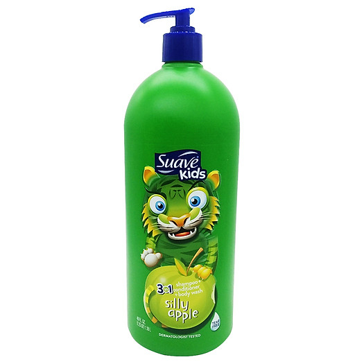 Sữa tắm gội xả cho bé Suave Kids 3 in1 hương trái không cay mắt  Mỹ 532 ML