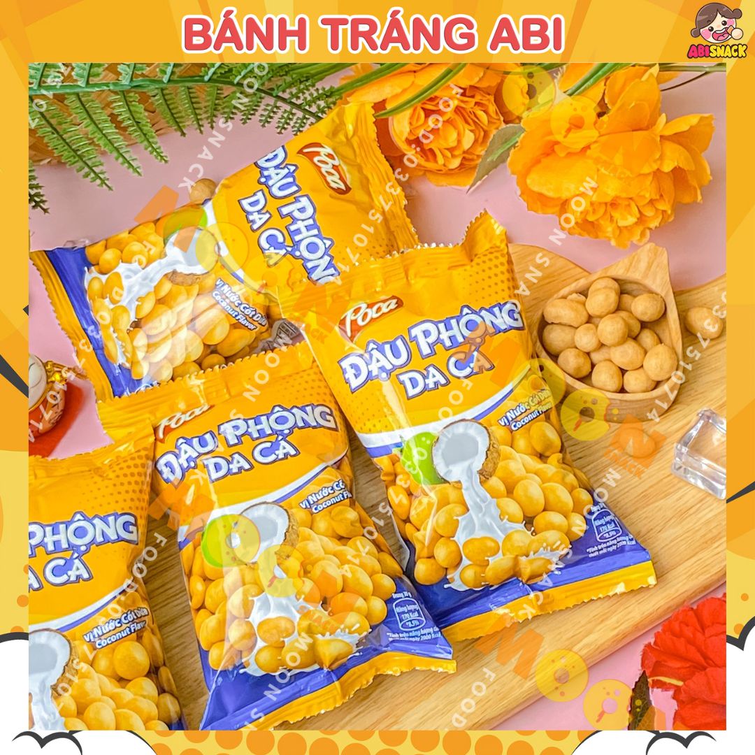Snack Đậu Phộng Da Cá Poca Vị Nước Cốt Dừa 38g